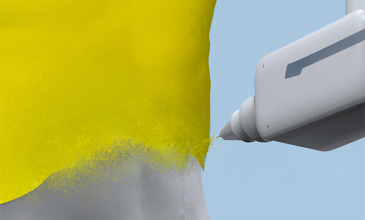 Robotic arm tshirt spray